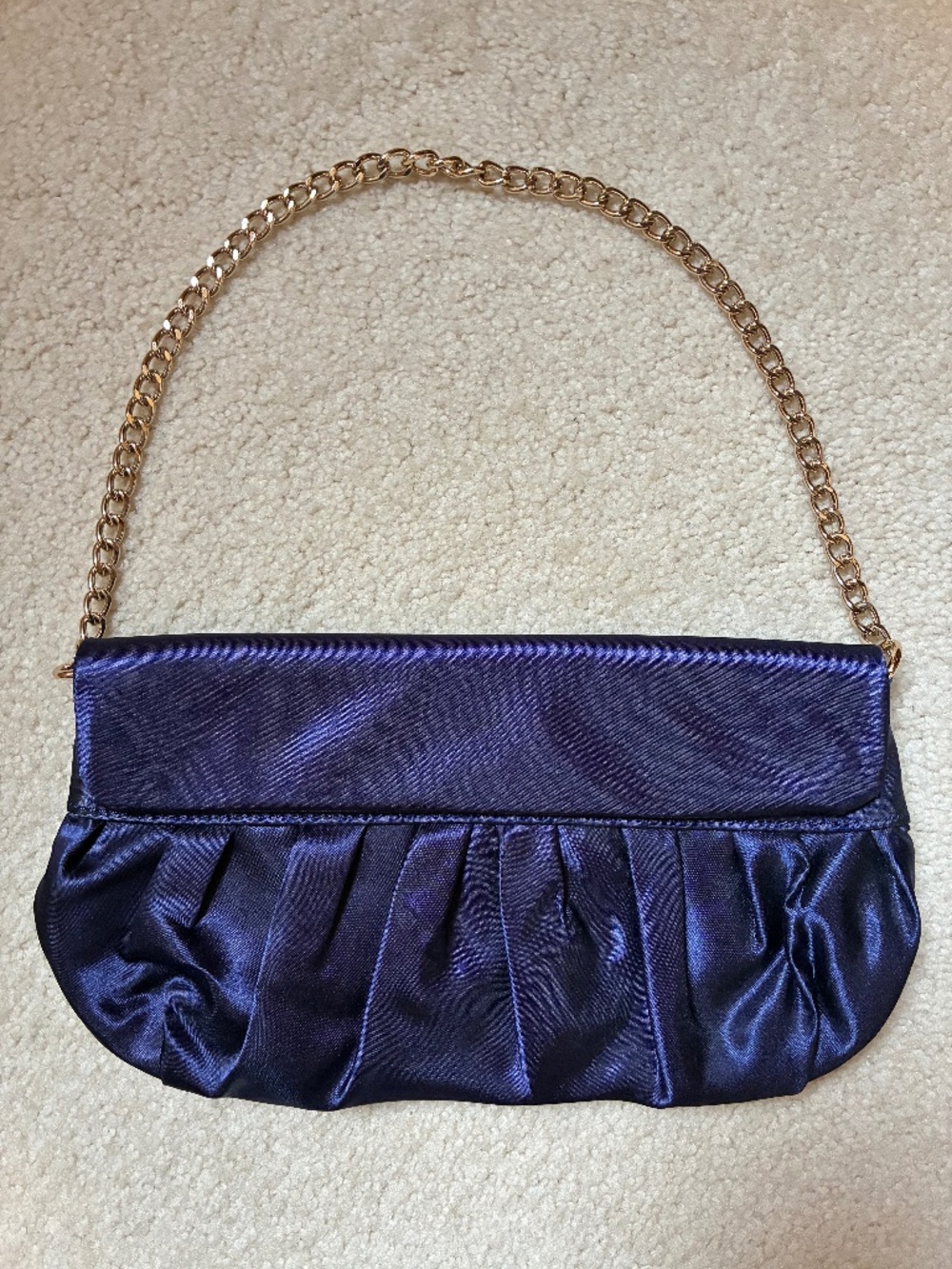 Ann Taylor LOFT blue/purple evening bag